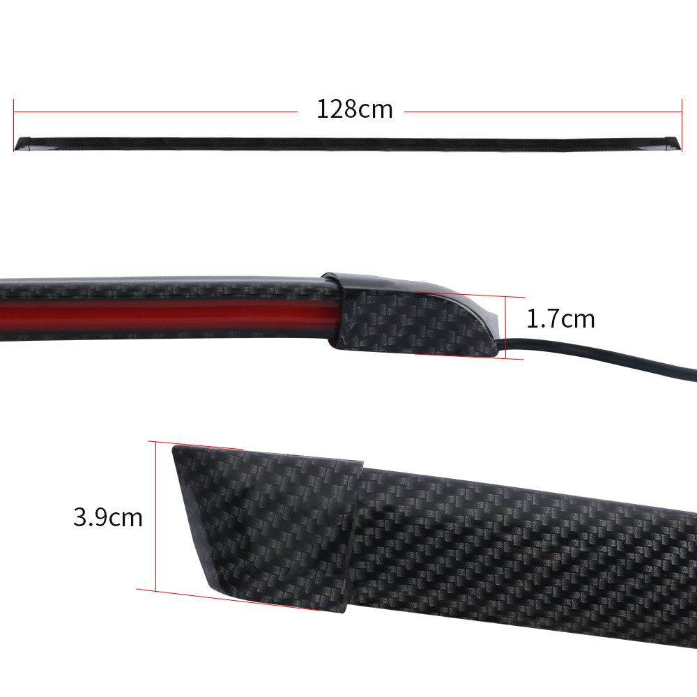 Flexible Car Trunk Tail Brake Lights Rear Additional Stop Multiple Flow Strips Turn Signal Lamp DRL Daytime Running Light