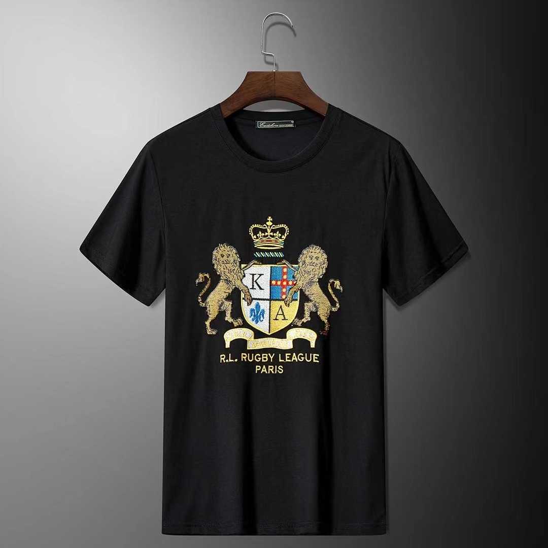 Fashion Brand Lion Embroidery Sequin tee Social Club Outfits Personality 2021 Summer Men's Short Sleeve Shirt Homme, Black
Fashion Brand Lion Embroidery Sequin tee Social Club Outfits Personality 2021 Summer Men's Short Sleeve Shirt Homme, Black