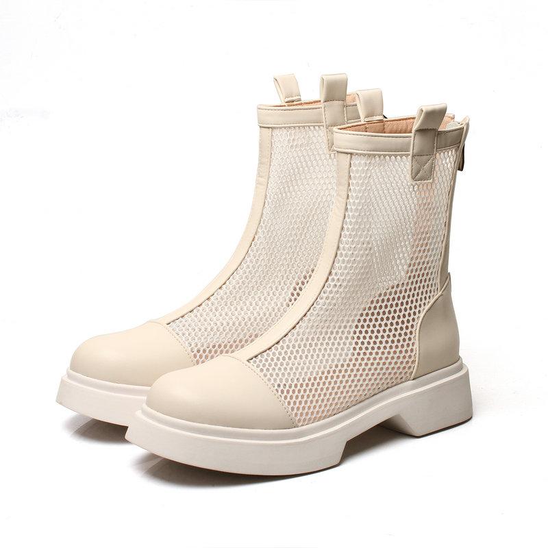 Summer Shoes Women Boots Breathable Ladies Mesh Footwear Zipper Black White Ankle Botas
Summer Shoes Women Boots Breathable Ladies Mesh Footwear Zipper Black White Ankle Botas