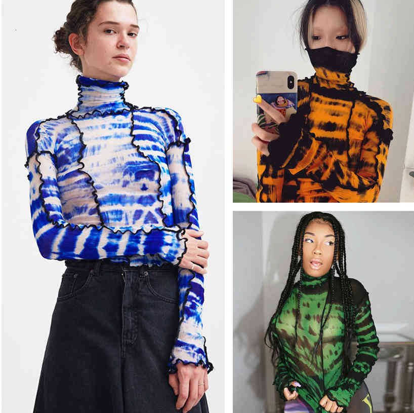 Women's T-Shirt Designer style autumn winter wear long sleeve high collar fashion printing and dyeing slim temperament for women, Mix or give list
Women's T-Shirt Designer style autumn winter wear long sleeve high collar fashion printing and dyeing slim temperament for women, Mix or give list