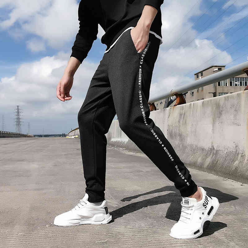 Mens Summer Pant Large Size Elastic Waist Band Fashion Stretch Sweatpant Print Streetwear Jogger Plus Big 8XL Black Trouser Male 210518, Black 2 
Mens Summer Pant Large Size Elastic Waist Band Fashion Stretch Sweatpant Print Streetwear Jogger Plus Big 8XL Black Trouser Male 210518, Black 2