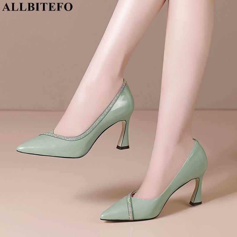 ALLBITEFO pointed toe real genuine leather women heels shoes fashion sexy high heel shoes high heels girls party wedding shoes 210611, As picture
ALLBITEFO pointed toe real genuine leather women heels shoes fashion sexy high heel shoes high heels girls party wedding shoes 210611, As picture