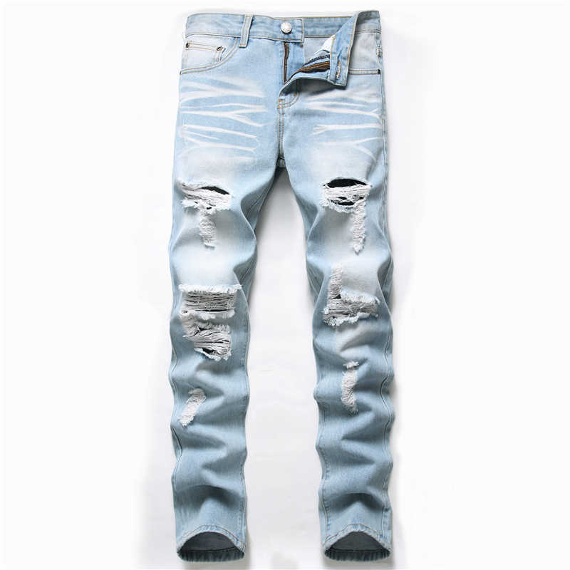 2021 Autumn New Fashion Retro Hole Jeans Men Pants Cotton Denim Trouser Male Plus Size High Quality Jeans Dropshipping X0621, 330
2021 Autumn New Fashion Retro Hole Jeans Men Pants Cotton Denim Trouser Male Plus Size High Quality Jeans Dropshipping X0621, 330