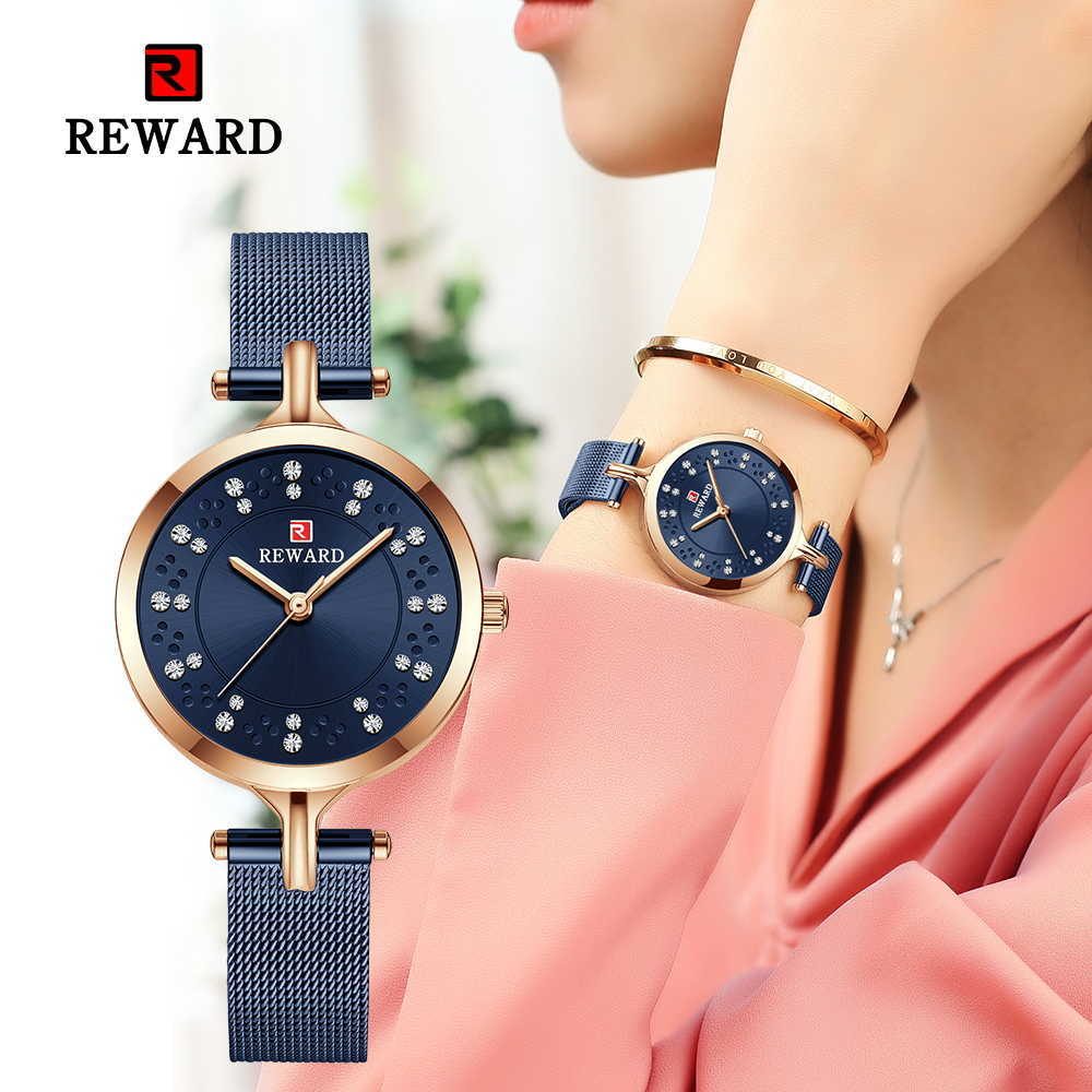 Reward Fashion Women Wristwatch Girls Timepiece Alloy Quartz Watches for Luxury Mesh Steel Waterproof Ladies Wrist Watch 210616, Silver
Reward Fashion Women Wristwatch Girls Timepiece Alloy Quartz Watches for Luxury Mesh Steel Waterproof Ladies Wrist Watch 210616, Silver