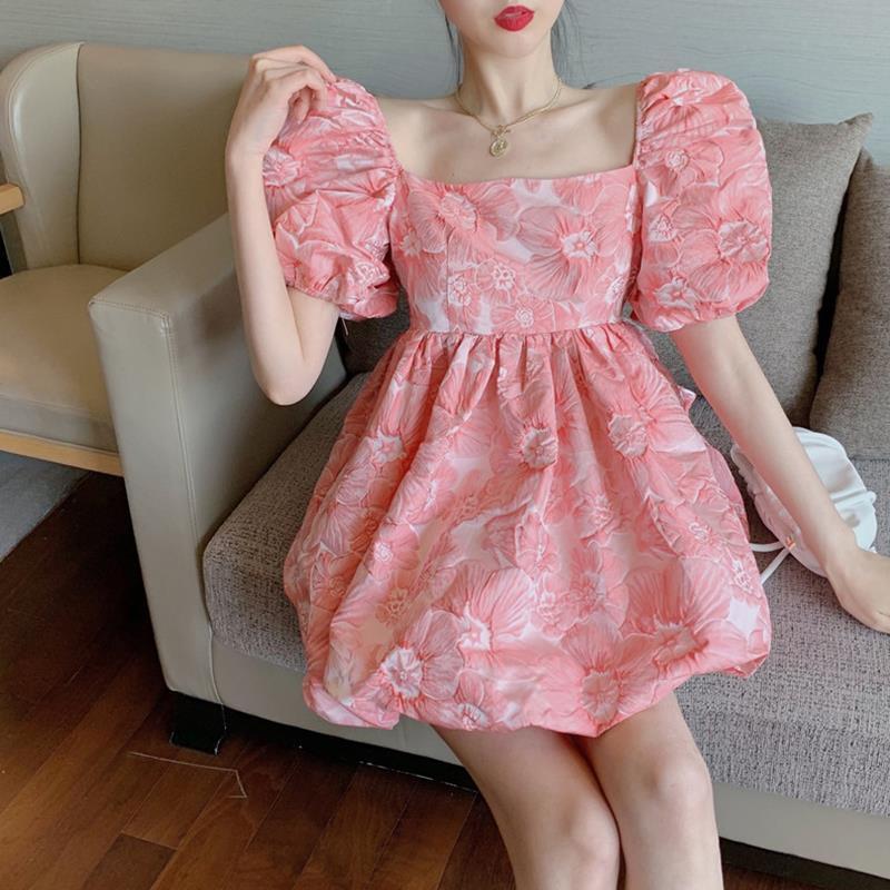 women womens dresses cute puff sleeve mini floral print dress vintage short style casual loose ball gown for party vestidos, Black;gray
women womens dresses cute puff sleeve mini floral print dress vintage short style casual loose ball gown for party vestidos, Black;gray