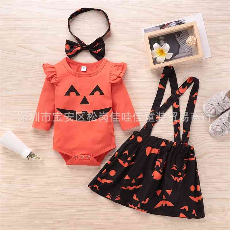 Girl's autumn Halloween Dress solid color ha one-piece headdress three piece set, Red;yellow
Girl's autumn Halloween Dress solid color ha one-piece headdress three piece set, Red;yellow