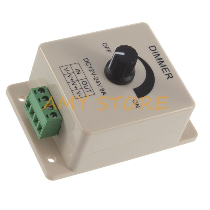 Dimmer Adjustable Switch Dimming Brightness Controller For Single Color LED Ribbon Strip DC 12-24V 8A Dimmers
Dimmer Adjustable Switch Dimming Brightness Controller For Single Color LED Ribbon Strip DC 12-24V 8A Dimmers