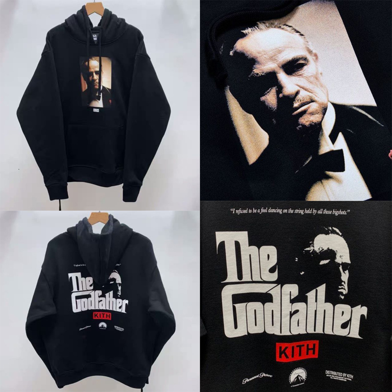 Oversize Portrait KITH THE GODFATHER IL PADRINO Hoodie 2020 Men Women High Quality Classic People double-sided printed hoody, Black
Oversize Portrait KITH THE GODFATHER IL PADRINO Hoodie 2020 Men Women High Quality Classic People double-sided printed hoody, Black