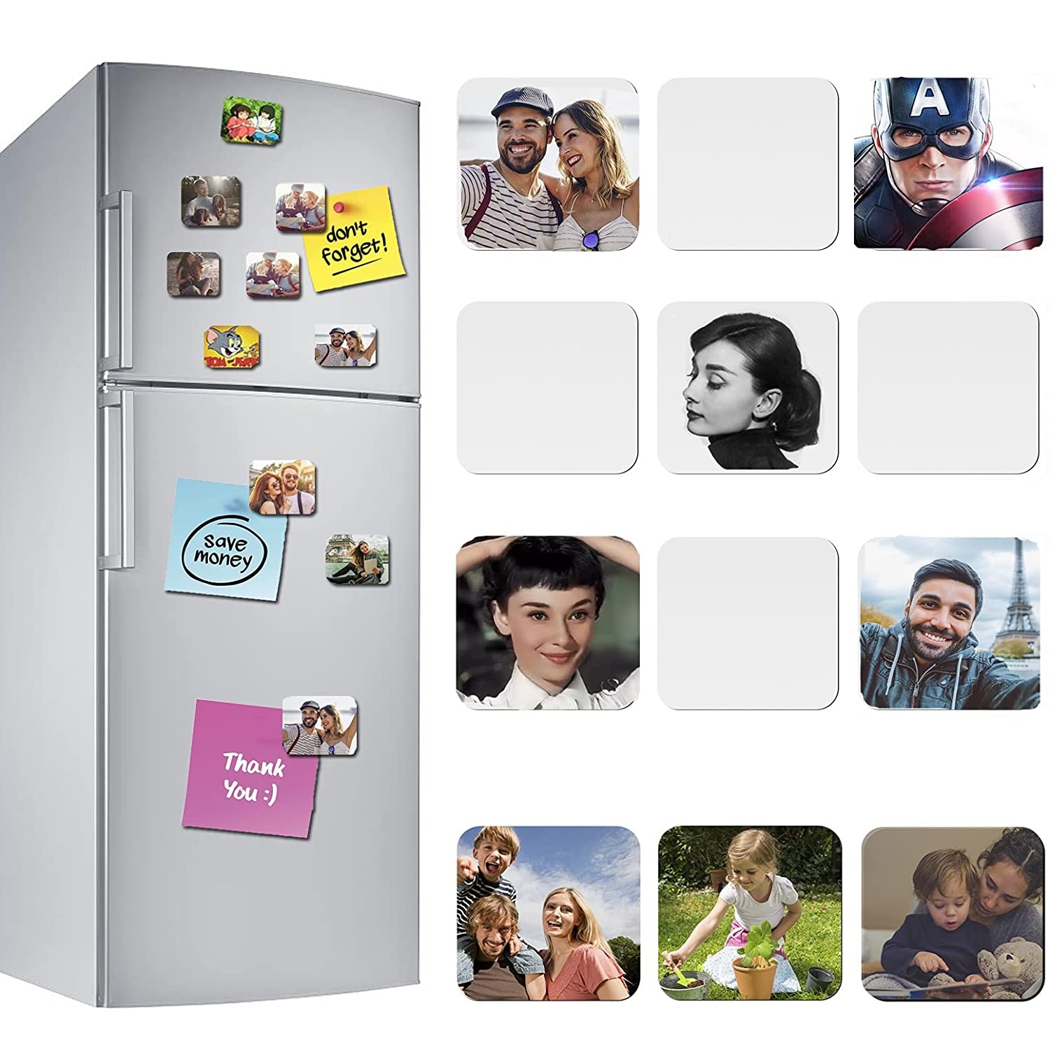 Sublimation Blanks Fridge soft Magnets sticker Heat Transfer Square Blank Photo Magnet for Refrigerator Kitchen Office Calendar Decorative Stikers от DHgate WW