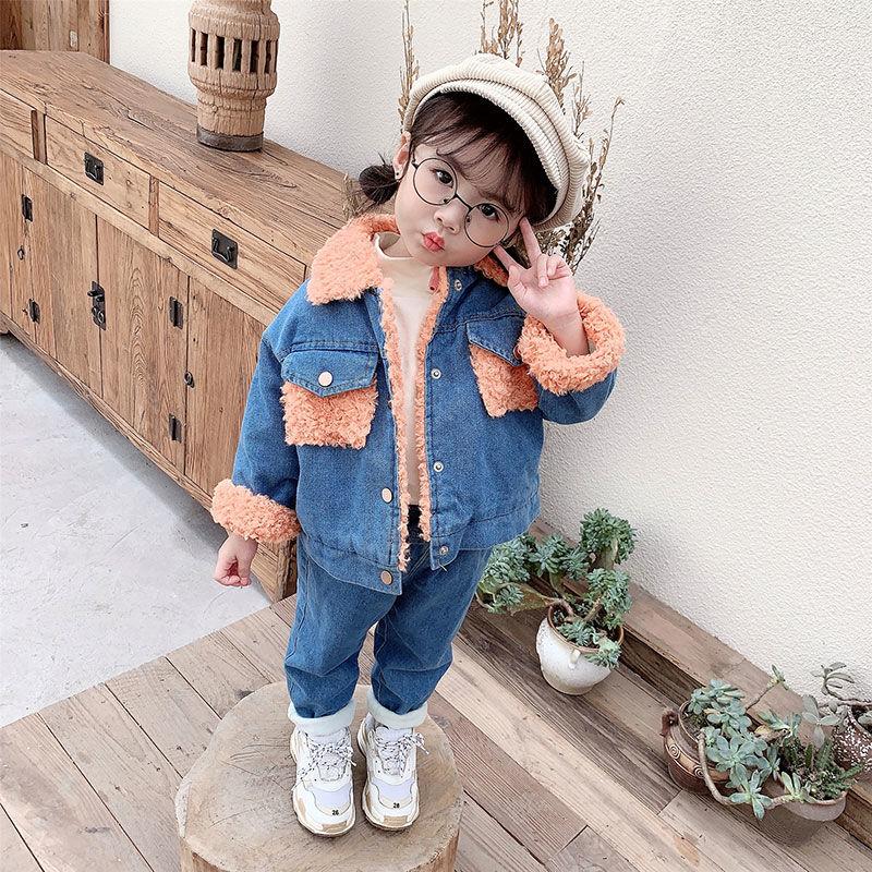 Clothing Sets 2021 Kids Girls Clothes Long Sleeve Jacket+ Demin Pants Autumn Winter Children's Outfit Toddler For 2-8 Years, Blue
Clothing Sets 2021 Kids Girls Clothes Long Sleeve Jacket+ Demin Pants Autumn Winter Children's Outfit Toddler For 2-8 Years, Blue