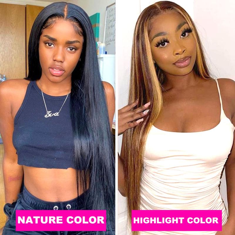 Lace Wigs Straight Front Wig HD Transparent Frontal T Part Remy 28 30 32 Inch Long Brazilian Human Hair, As pic
Lace Wigs Straight Front Wig HD Transparent Frontal T Part Remy 28 30 32 Inch Long Brazilian Human Hair, As pic