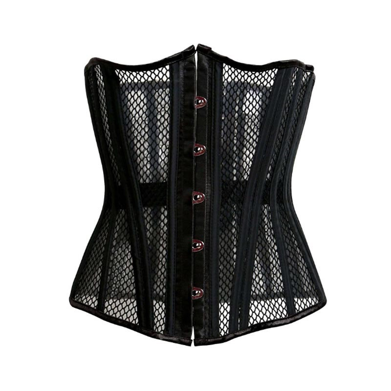 Woman Bustiers 26 Steels Bone Black Breathable Mesh Corsets Sexy Women Bustier Slimmimg Body Shapwear Waist Trainers Corset Summer Corselet
Woman Bustiers 26 Steels Bone Black Breathable Mesh Corsets Sexy Women Bustier Slimmimg Body Shapwear Waist Trainers Corset Summer Corselet