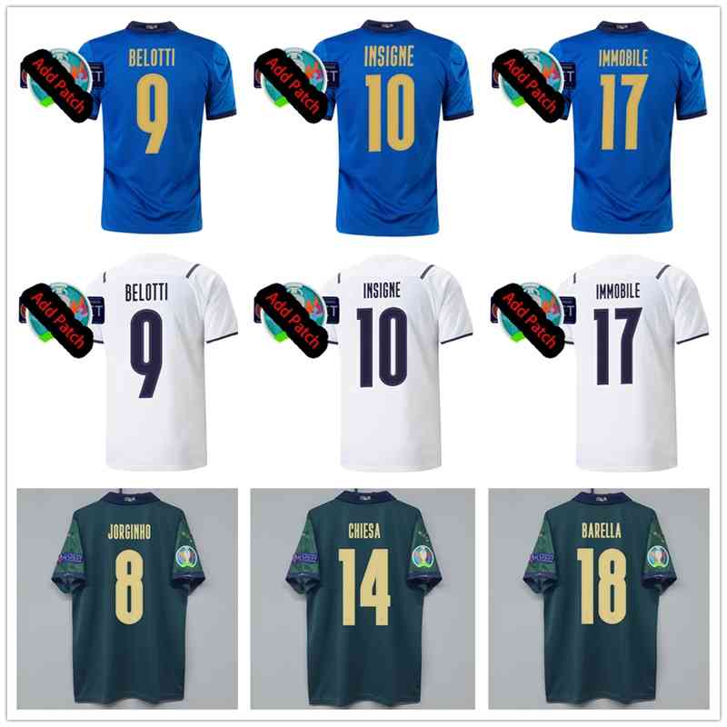 Euro 2021 Cup Italy Jersey Top Quality 20 21 Home Away INSIGNE Soccer Jerseys BELOTTI CHIESA IMMOBILE Third Football Shirts S-4X, No name number
Euro 2021 Cup Italy Jersey Top Quality 20 21 Home Away INSIGNE Soccer Jerseys BELOTTI CHIESA IMMOBILE Third Football Shirts S-4X, No name number