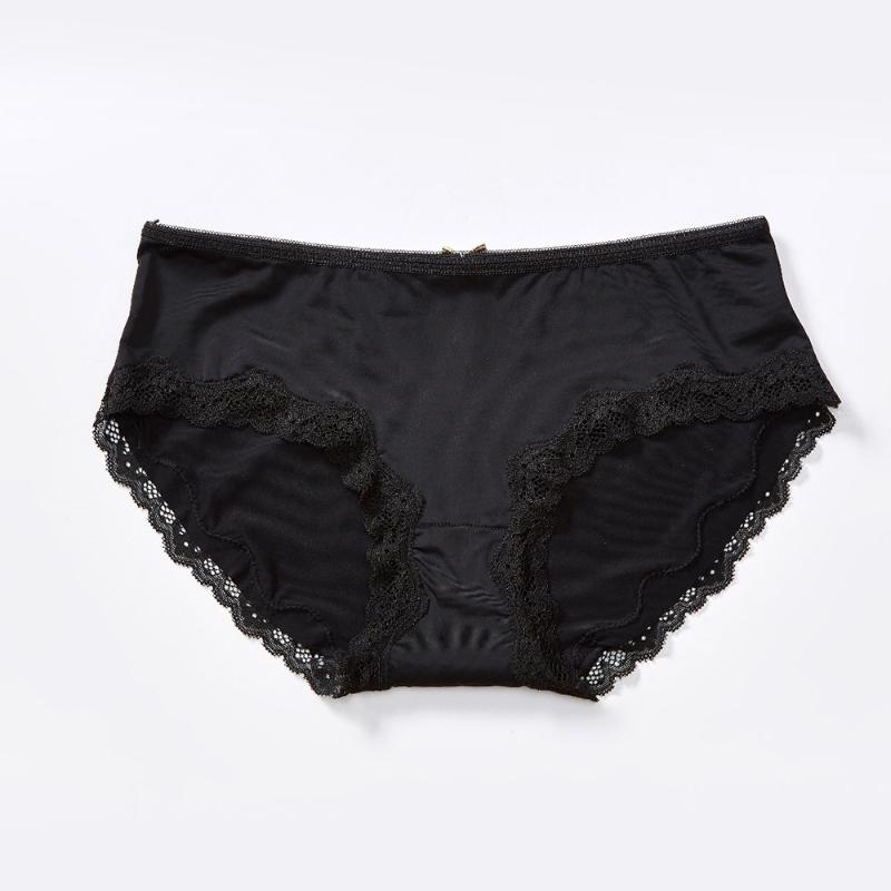 Women's Panties Sweet Girl Bowknot Ice Silk Summer Sexy Lace Ladies Briefs Without Trace Waist, Black
Women's Panties Sweet Girl Bowknot Ice Silk Summer Sexy Lace Ladies Briefs Without Trace Waist, Black