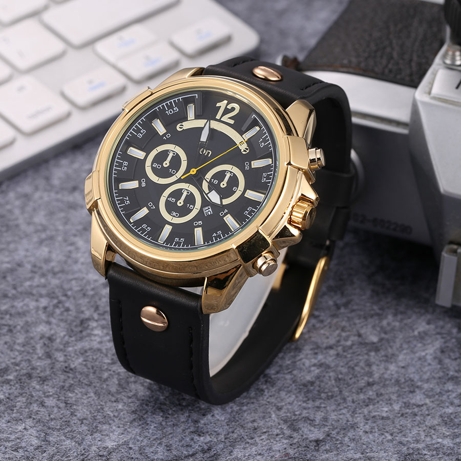 Fashion Brand Watches Men Big Dial Style Leather Strap Quartz Wrist Watch DZ01, Black all black
Fashion Brand Watches Men Big Dial Style Leather Strap Quartz Wrist Watch DZ01, Black all black