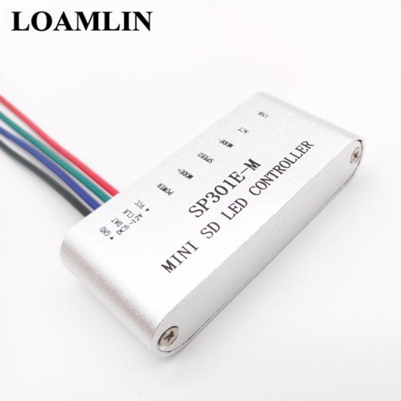 SP301E-M MINI SD LED Controller Programmable RF Synchronous SK6812 WS2812B WS2811 RGB Controllers
SP301E-M MINI SD LED Controller Programmable RF Synchronous SK6812 WS2812B WS2811 RGB Controllers