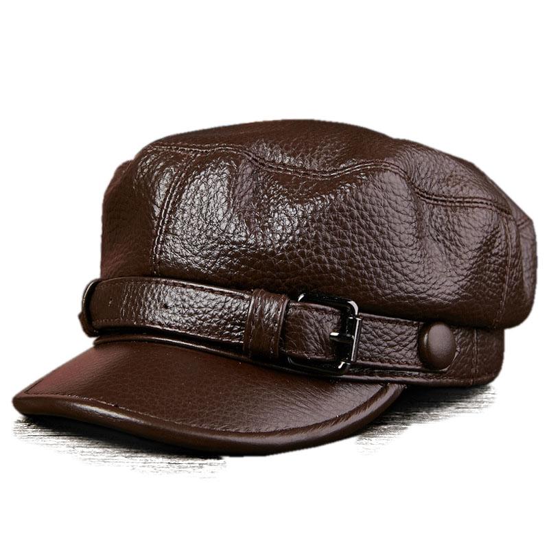 Wide Brim Hats QPALCR Genuine Leather Hat Elegant Cowhide Military For Men Women Personality Hip-hop Caps Snapback Cap Flat Unisex, Black
Wide Brim Hats QPALCR Genuine Leather Hat Elegant Cowhide Military For Men Women Personality Hip-hop Caps Snapback Cap Flat Unisex, Black