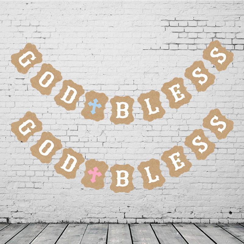 Christening Easter God Bless Cross Kraft Paper Banner Garland Bunting Boy Girl Baptism First Holy Communion Party Decoration
Christening Easter God Bless Cross Kraft Paper Banner Garland Bunting Boy Girl Baptism First Holy Communion Party Decoration