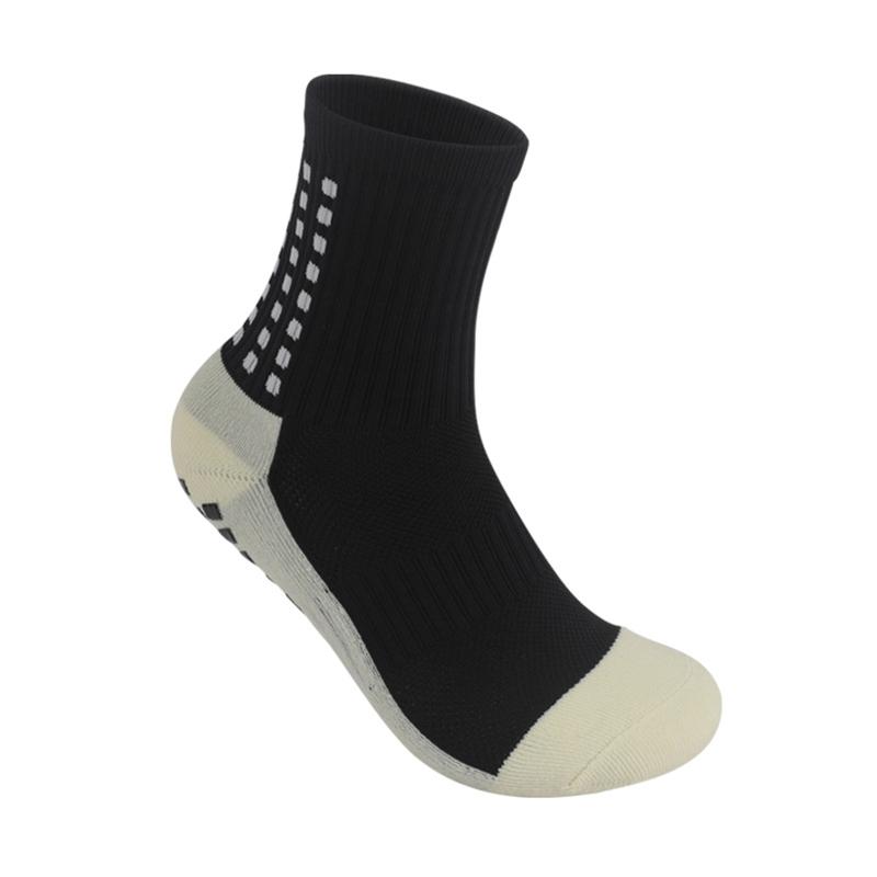 Men's Breathable Compression For Running, Soccer, Basketball, Cycg - Cotton, Non-Slip Grip, Crew Socks