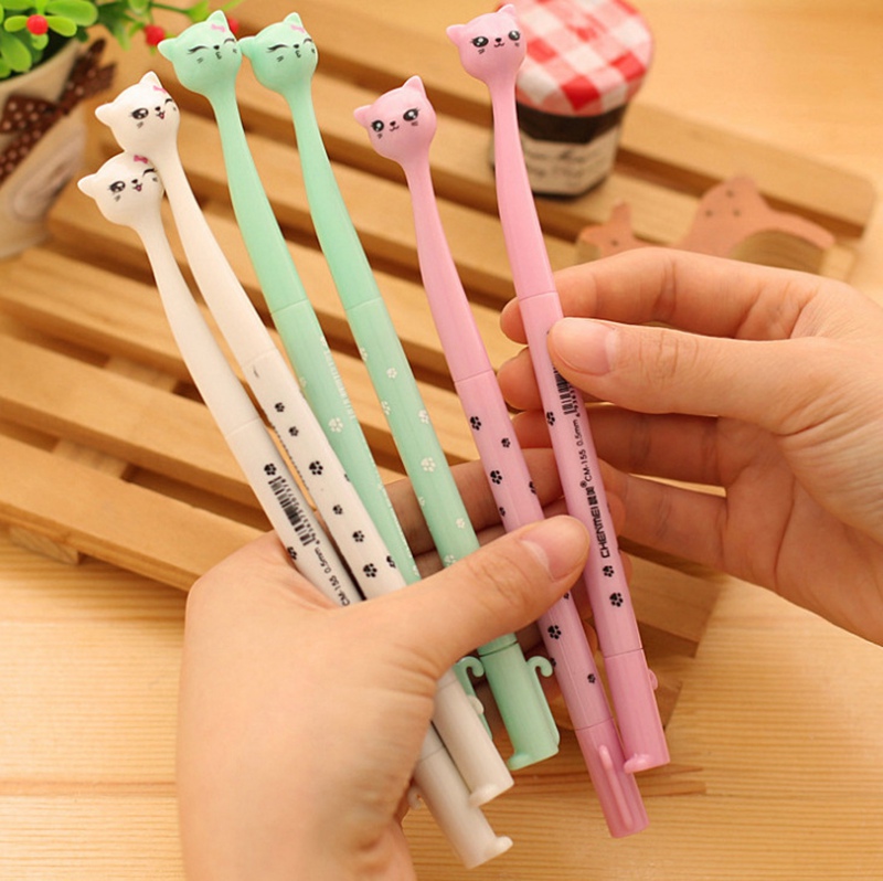 Cute cat gel pen cat's printing Black ink pens office material school supplies writting tools Wholesale 0410
Cute cat gel pen cat's printing Black ink pens office material school supplies writting tools Wholesale 0410