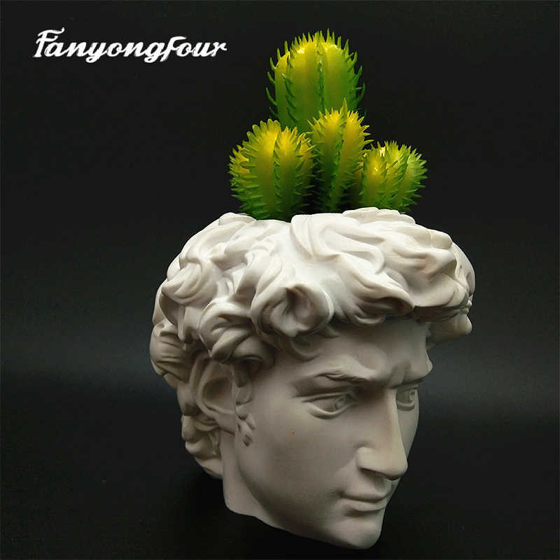 Men head flower pot silicone mold diy concrete plaster mold resin chocolate candle crystal epoxy mold 210721
Men head flower pot silicone mold diy concrete plaster mold resin chocolate candle crystal epoxy mold 210721