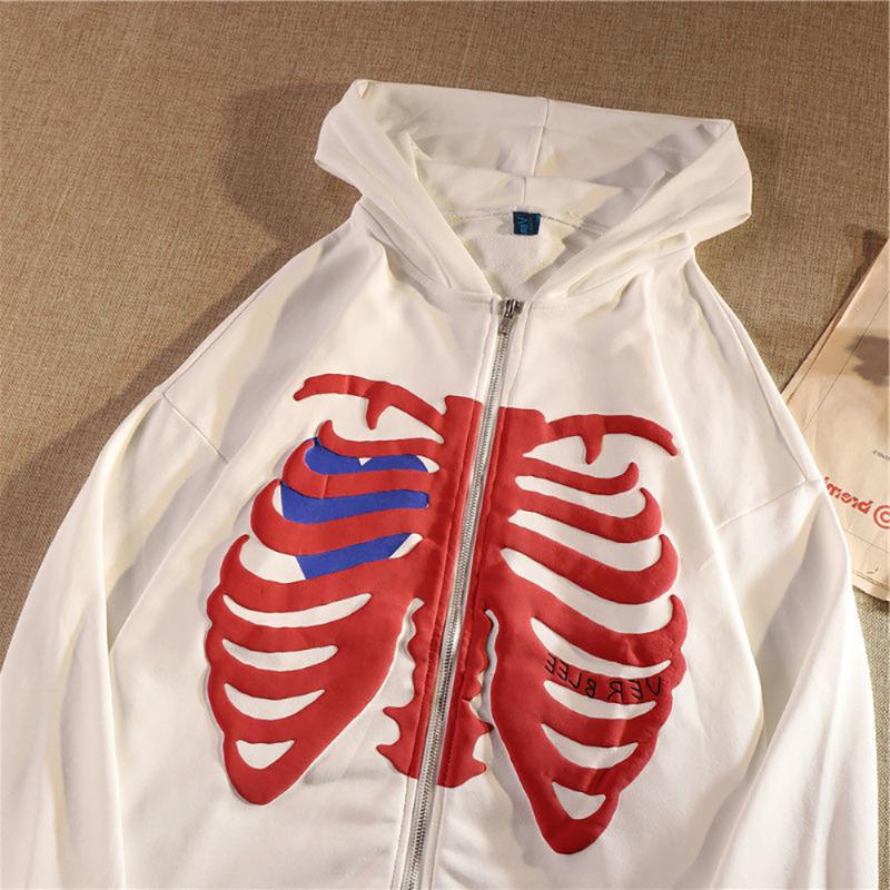 Women' Hoodies & Sweatshirts Harajuku Skull Print Zipper Long Sleeve Y2K Skeleton Grunge Goth Streetwear Jacket Oversized Unisex 2021, White
Women' Hoodies & Sweatshirts Harajuku Skull Print Zipper Long Sleeve Y2K Skeleton Grunge Goth Streetwear Jacket Oversized Unisex 2021, White