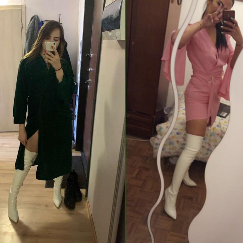 Plus Size 34-45 Ins Sexy White Over The Knee Boots Women Thin High Heels Thigh Lady Shoes Woman, Black
Plus Size 34-45 Ins Sexy White Over The Knee Boots Women Thin High Heels Thigh Lady Shoes Woman, Black