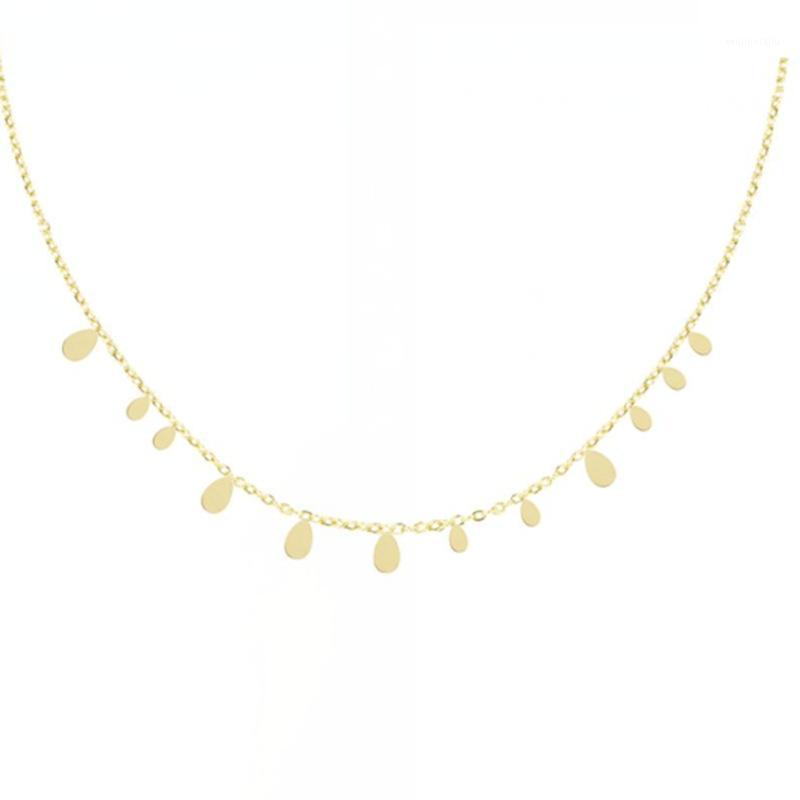 Pendant Necklaces High End Stainless Steel Jewelry Water Drop Slice Necklace For Women
Pendant Necklaces High End Stainless Steel Jewelry Water Drop Slice Necklace For Women