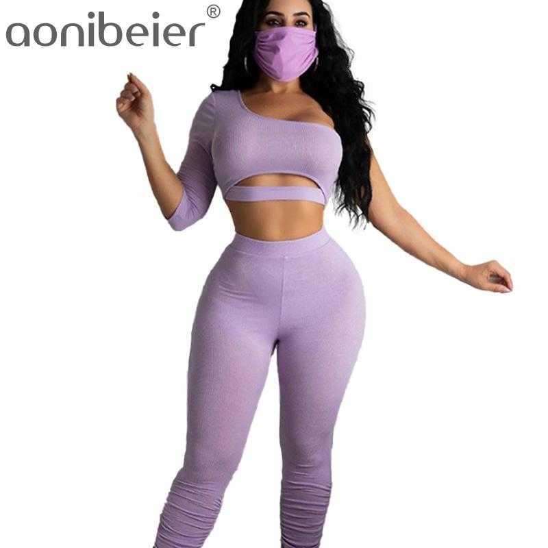 Knitted Women Sets Three Quarter Sleeve One Shoulder Cut Out Detail Crop Top and Ruched Pants Casual Two Piece Outfits 210604, Black
Knitted Women Sets Three Quarter Sleeve One Shoulder Cut Out Detail Crop Top and Ruched Pants Casual Two Piece Outfits 210604, Black