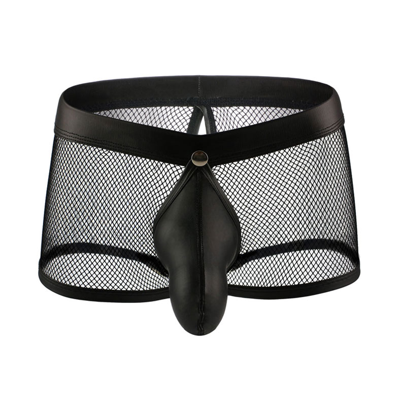 Sexy Men Faux Leather U Convex Pouch Boxers Mesh Sheer Open Crotch COCK Ring Breathable Underwear Gay Wear Plus Size F11, Black;white
Sexy Men Faux Leather U Convex Pouch Boxers Mesh Sheer Open Crotch COCK Ring Breathable Underwear Gay Wear Plus Size F11, Black;white