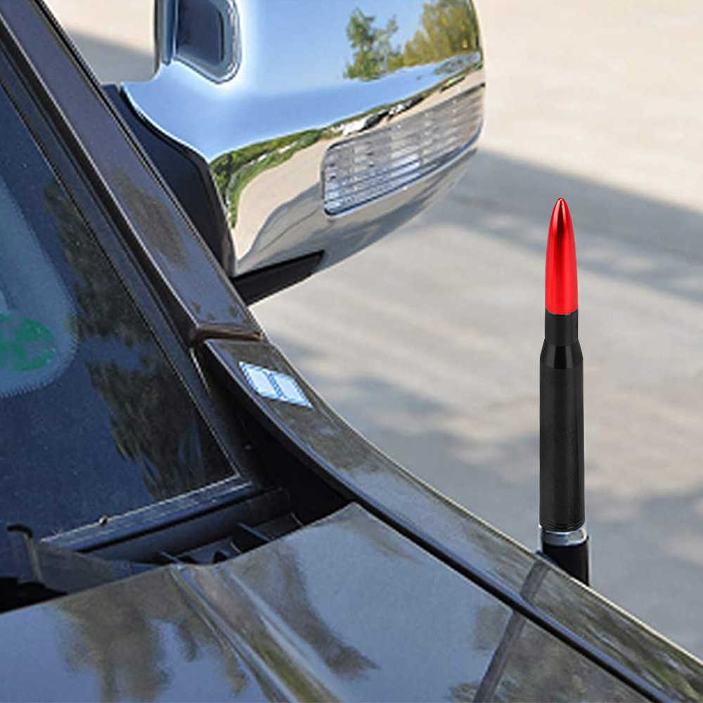 Universal Car Bullet Antenna Roof AM/FM Radio Reinforced Signal Auto Roof Aerial Waterproof 5.5 Inches Signal (product Marking Support)