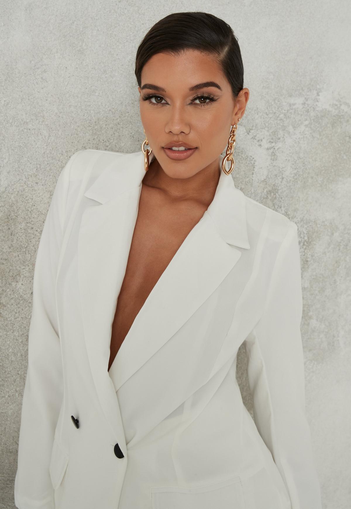 White Double Breasted Women Pants Suits Mother Celebrity Red Carpet Blazer Suit Ladies Prom Party Wedding Wear(Jacket+Pants)