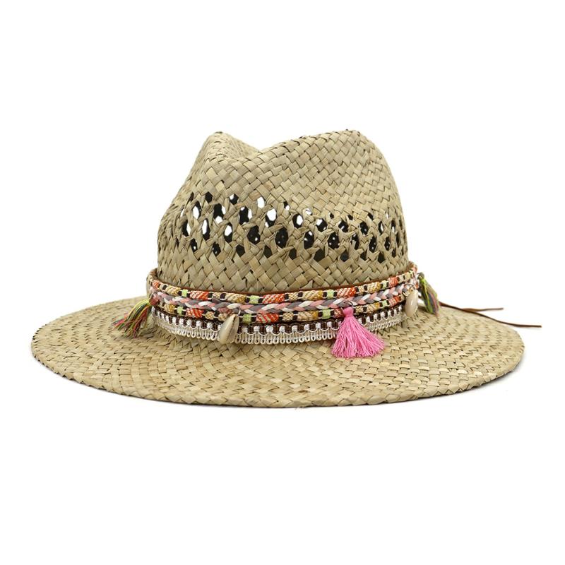 Wide Brim Hats Women Straw Natural Raffia Solid Band Casual Sun Outdoor Beach Protection Panamas Decorate Hat
Wide Brim Hats Women Straw Natural Raffia Solid Band Casual Sun Outdoor Beach Protection Panamas Decorate Hat
