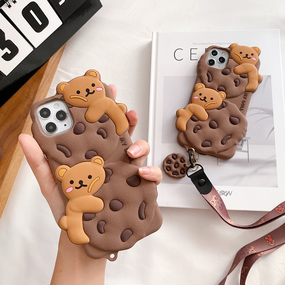 3D Cookies Silicone Protect cell-phone cases for iPhone 6 7 8 Plus X XR XS 11 12 Pro Max back cover phone case
3D Cookies Silicone Protect cell-phone cases for iPhone 6 7 8 Plus X XR XS 11 12 Pro Max back cover phone case