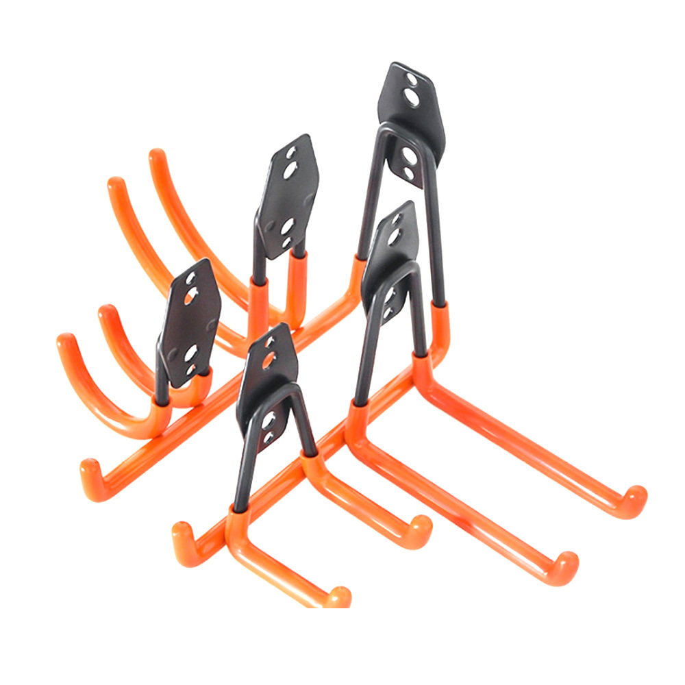 Heavy Duty Metal Hook Garage Storage Anti-Slip Bicycle Hanger Wall Mount Utility Hooks for Organizing Power Tools Ladders