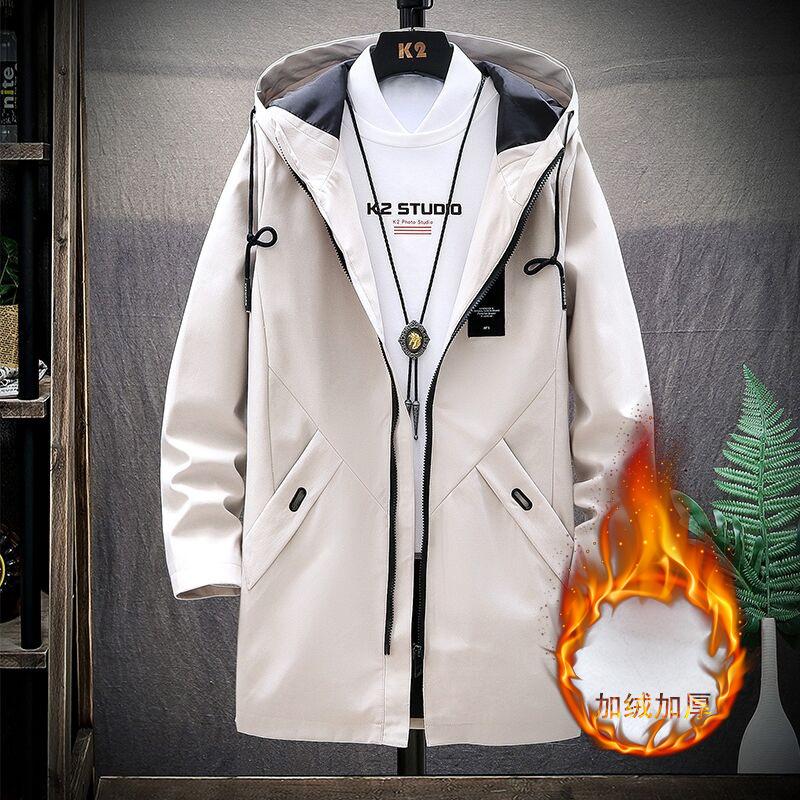 Men's Trench Coats Fleece Jacket Men Winter Coat Hooded Trenchcoat Mens Long Warm Windbreaker Casual Hoodie Trends Streetwear, Tan;black
Men's Trench Coats Fleece Jacket Men Winter Coat Hooded Trenchcoat Mens Long Warm Windbreaker Casual Hoodie Trends Streetwear, Tan;black