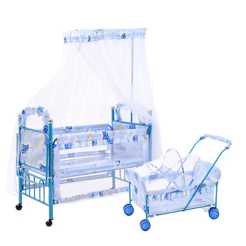 Baby Cribs Lengthened Crib With Inner Rocking Cradle, Multifunctional Kids Cot Can Joint Adult Bed, Mosquito Net Included
Baby Cribs Lengthened Crib With Inner Rocking Cradle, Multifunctional Kids Cot Can Joint Adult Bed, Mosquito Net Included