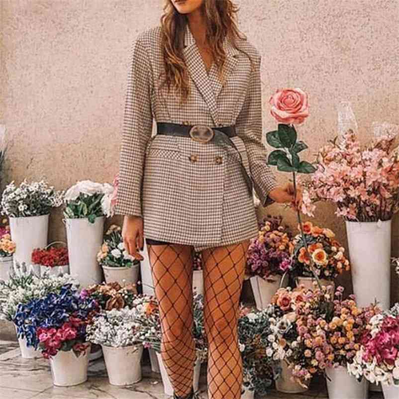 Checkered Notched Women Mini Dress Blazer Autumn Office Lady Plaid Dresses Female Double Breasted Winter Elegant Blazers 210524, Checkered blazer
Checkered Notched Women Mini Dress Blazer Autumn Office Lady Plaid Dresses Female Double Breasted Winter Elegant Blazers 210524, Checkered blazer