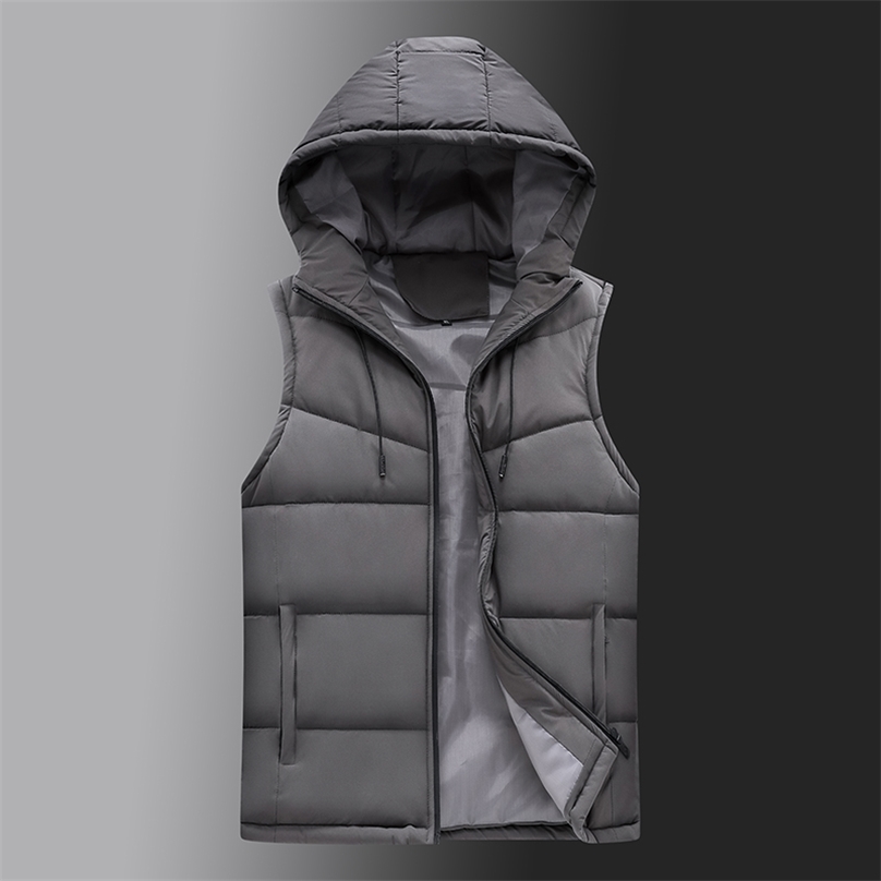 -selling Mens Winter Vest Warm Hooded Vest Men Casual Waistcoat Sleeveless Jackets Men Thicken Parkas 6XL 211111, Gray
-selling Mens Winter Vest Warm Hooded Vest Men Casual Waistcoat Sleeveless Jackets Men Thicken Parkas 6XL 211111, Gray