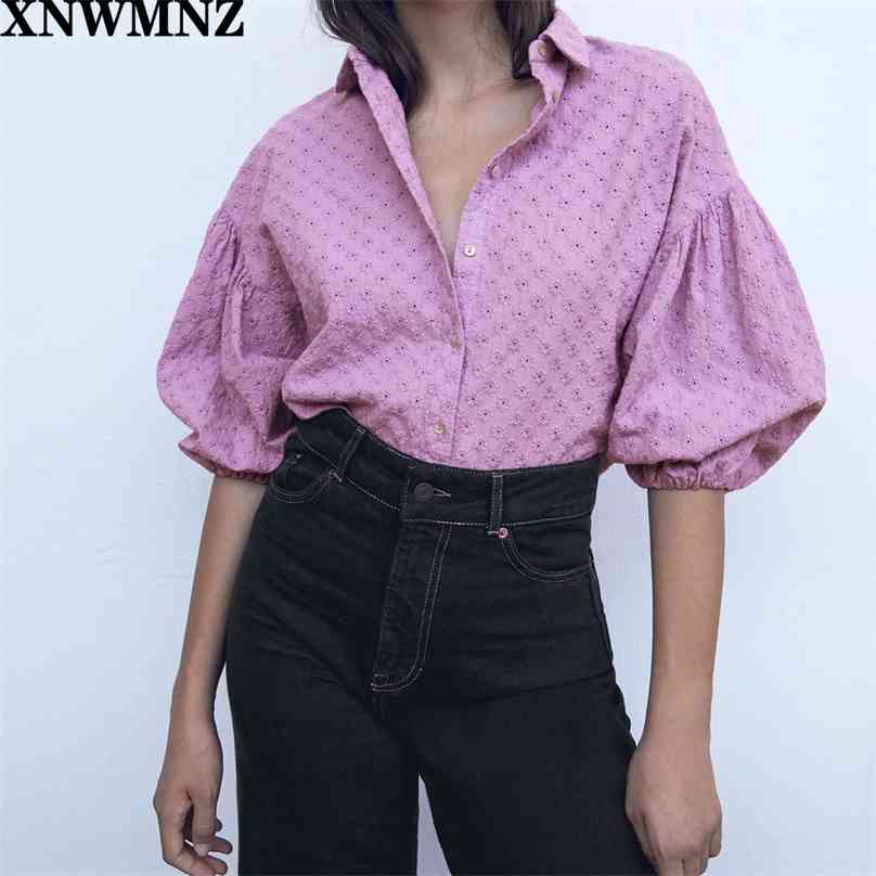 Fashion Floral Embroidery Blouse Shirt Women Lantern Sleeve Turn-down Collar Streetwear Ladies Shirts Summer Plus size Tops 210520, Lavender
Fashion Floral Embroidery Blouse Shirt Women Lantern Sleeve Turn-down Collar Streetwear Ladies Shirts Summer Plus size Tops 210520, Lavender