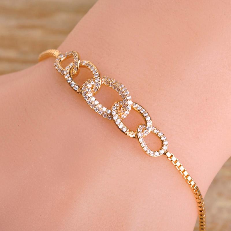 Link, Chain High Quality Dubai Jewelry Bracelets For Women CZ Zircon Copper Wrist Pulseira Five Full Crystals Circles Charm Bracelet
Link, Chain High Quality Dubai Jewelry Bracelets For Women CZ Zircon Copper Wrist Pulseira Five Full Crystals Circles Charm Bracelet