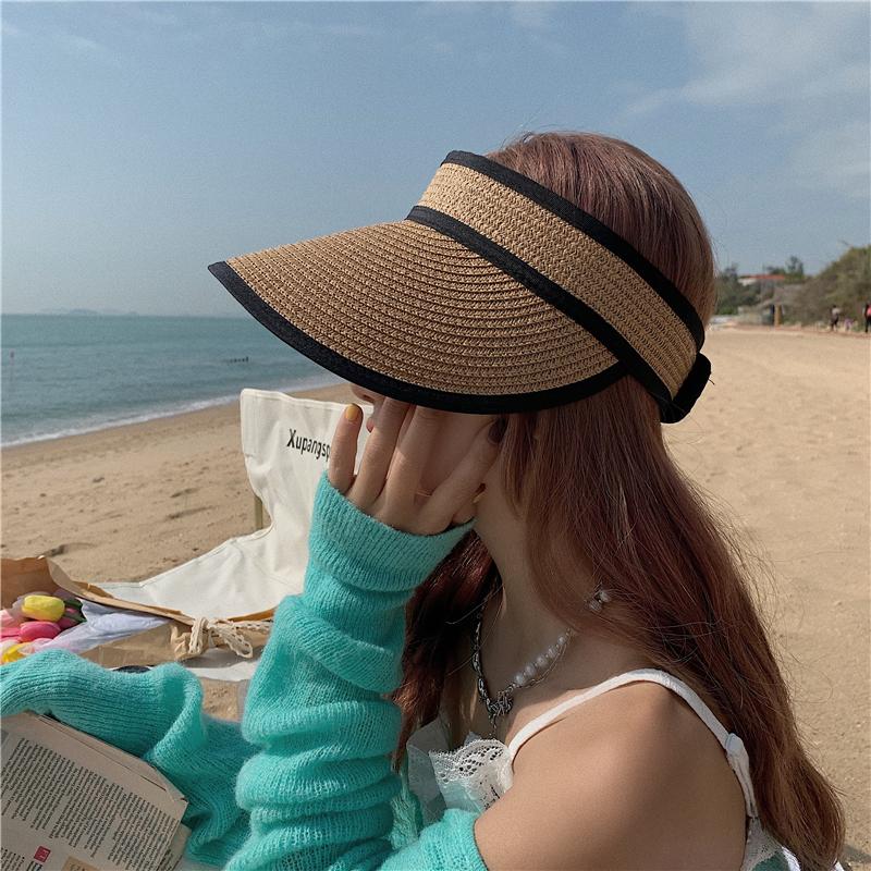 Wide Brim Hats 2021 Handmade Raffia Straw Hat Sun Visor Sunscreen Lady Beach Caps Vacation Protection UV Stab Fashion Ins For Women
Wide Brim Hats 2021 Handmade Raffia Straw Hat Sun Visor Sunscreen Lady Beach Caps Vacation Protection UV Stab Fashion Ins For Women