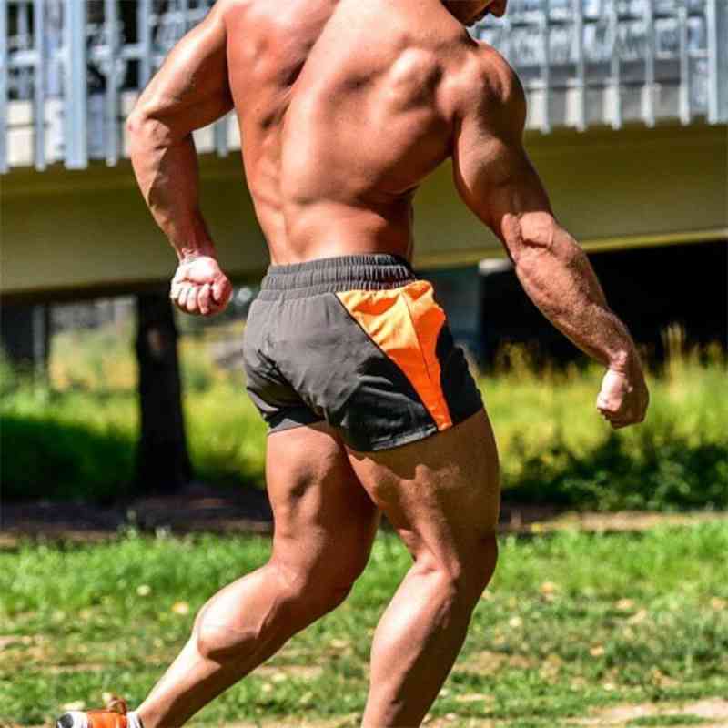 Mens Shorts Summer Casual Bermuda Beach Shorts Men Gyms Sporting Bodybuiding Short Pants Quick Dry Mesh Shorts Fitness Clothing 210322