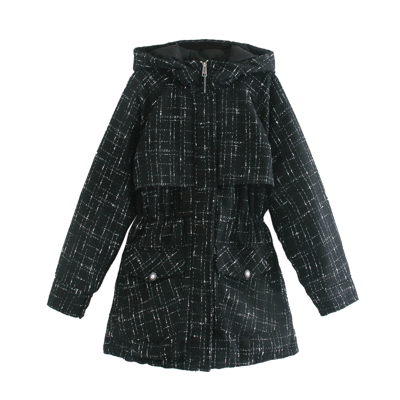 Vintage Chic Plaid Pearls Buttons Hooded Down Jacket 2020 Winter Women Fashion Thick Down Coat Female Outerwear, Black
Vintage Chic Plaid Pearls Buttons Hooded Down Jacket 2020 Winter Women Fashion Thick Down Coat Female Outerwear, Black