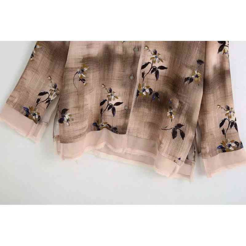 vintage women floral loose shirts fashion ladies oversize boho blouses casual female long sleeve shirt girls chic top 210430