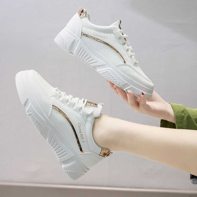 Women Sneakers Fashion Woman's Shoes Trend Casual Runnig Shoes Women New Comfortable Non-slip White Vulcanized Platform Shoe Y0907