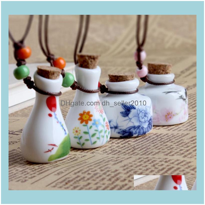 Necklaces & Pendants Jewelrywholesale European And American Retro Necklace Wishing Bottle With Cork Ceramic Gift Chokers Drop Delivery 2021
Necklaces & Pendants Jewelrywholesale European And American Retro Necklace Wishing Bottle With Cork Ceramic Gift Chokers Drop Delivery 2021