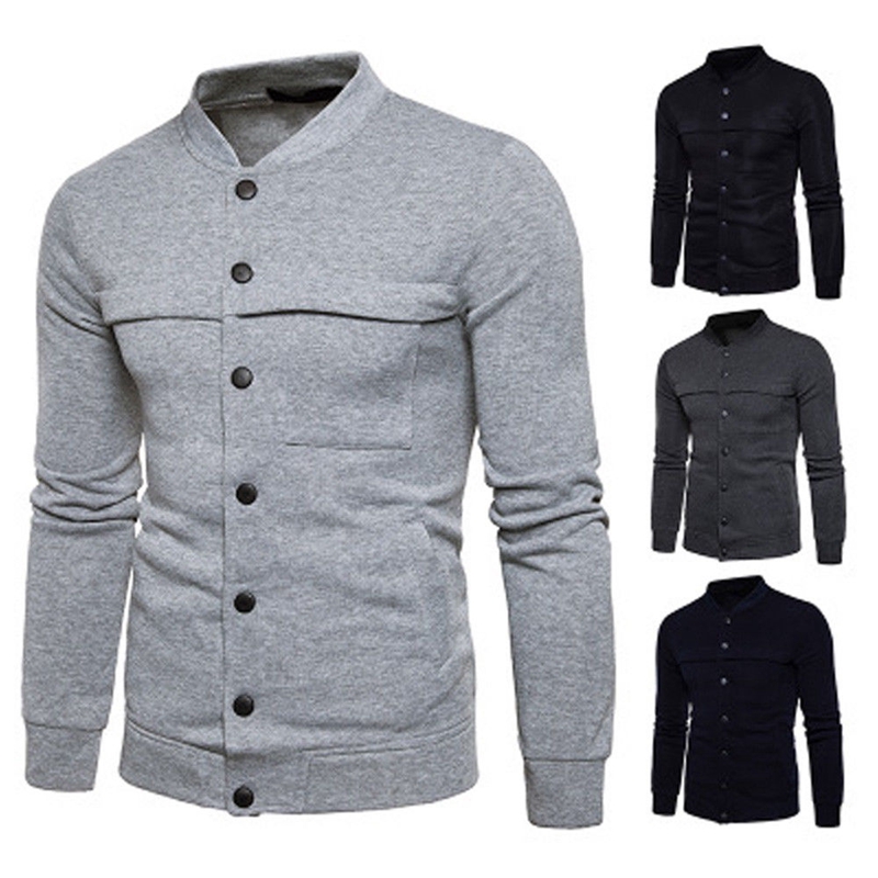 Men Winter Autumn Casual Baseball Jacket Coat Long Rib Sleeve Single Breasted Pocket M-2XL, Black;brown
Men Winter Autumn Casual Baseball Jacket Coat Long Rib Sleeve Single Breasted Pocket M-2XL, Black;brown