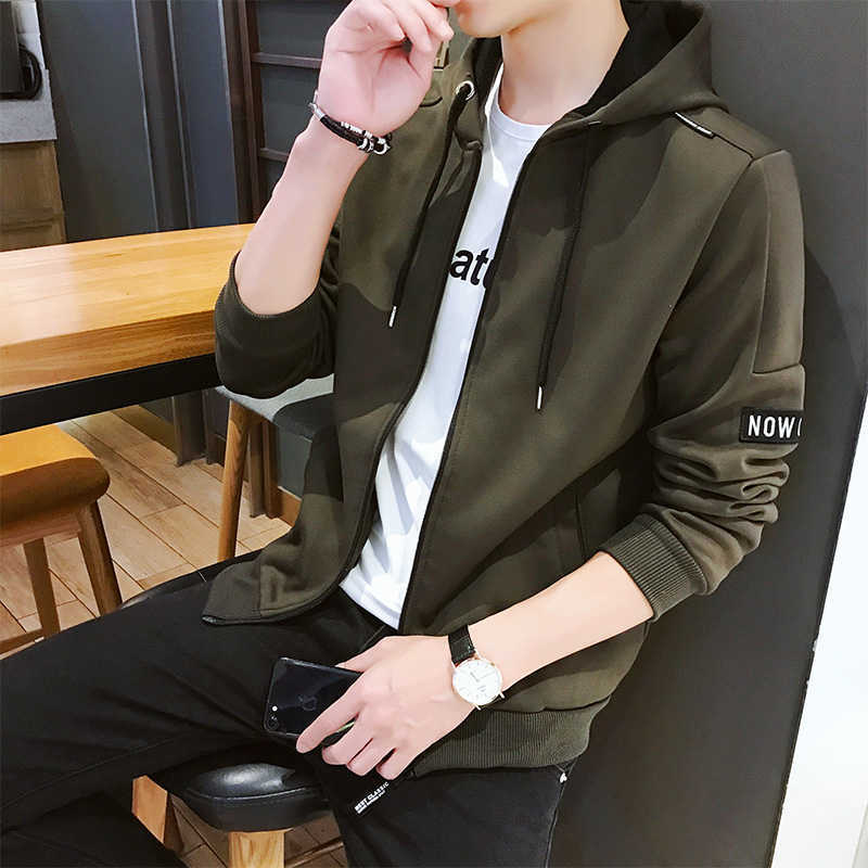 MANTLCONX Fashion Men Sweatshirts Hooded Male Casual Streetwear Hoodie Men Zipper Sweatshirts Spring Autumn Mens Hooded Tops 210927