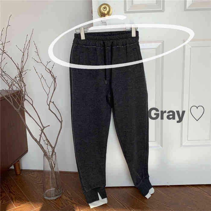 Nomikuma Autumn Winter fleece Knitted Split Harem Pants Causal Solid Women Sweater Trousers New Korean Long Pants 6C879 210427